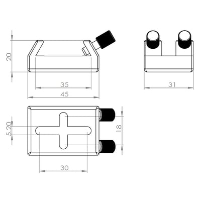 AstroHutech FG301 Universal Finder Base