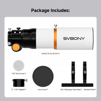 SVBONY SV503 70mm f/6.78 Quadruplet ED