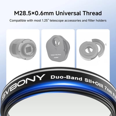 SVBONY SV220 7nm Dual-Band Nebula Filter SII & OIII