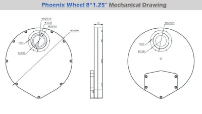 Player One Phoenix Wheel 8x1.25"