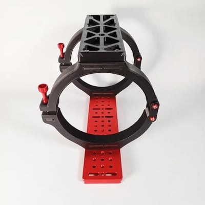 Rouz Astro Lightweight Tube Rings for iOptron 150 Maksutov (Set of 2)