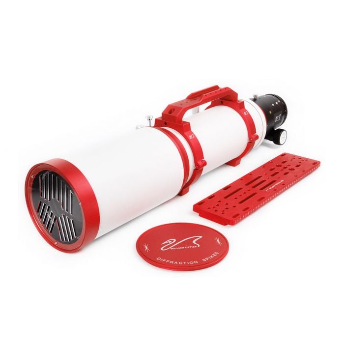 William Optics FLT 132 Triplet Refractor Telescope with Rack and Pinion Focuser - Red