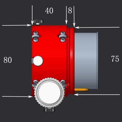 Astronomy Plus 2" Precision Dual-Speed Rack & Bearing Focuser for Takahashi Mewlon