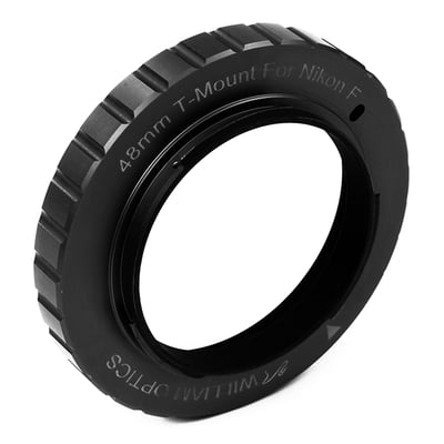 William Optics 48mm T-Ring for Nikon F- Black