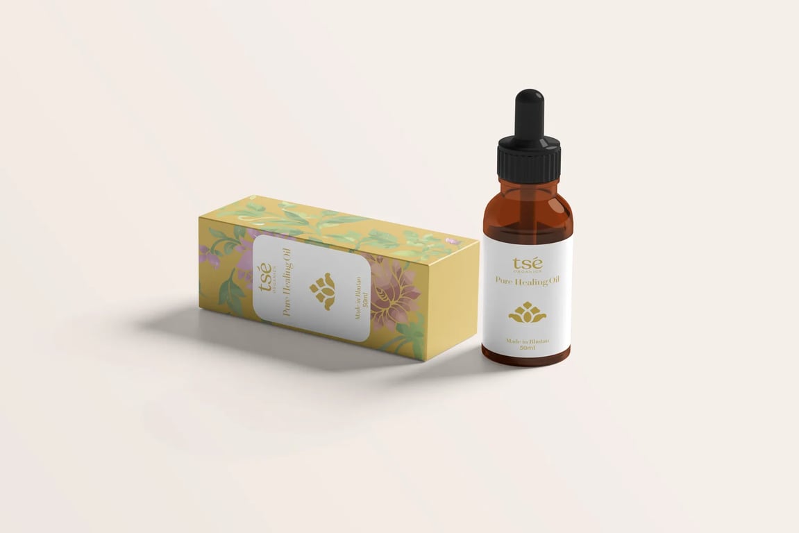 Packaging on beige