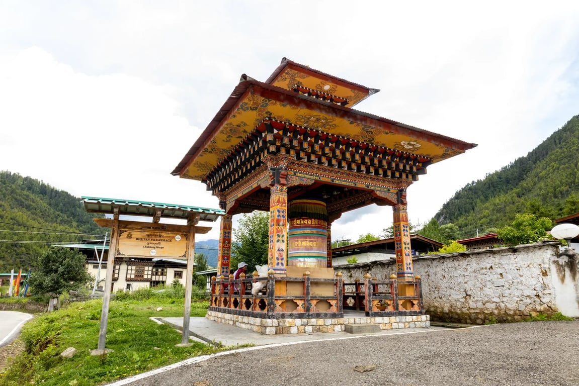 A temple gateway