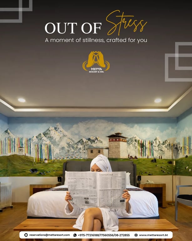 Social media post design for Metta Resort