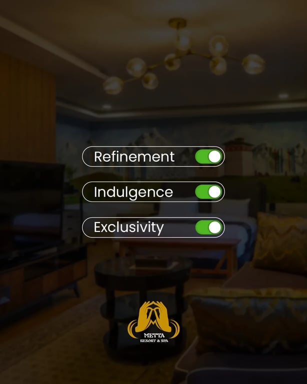 Social media post design for Metta Resort