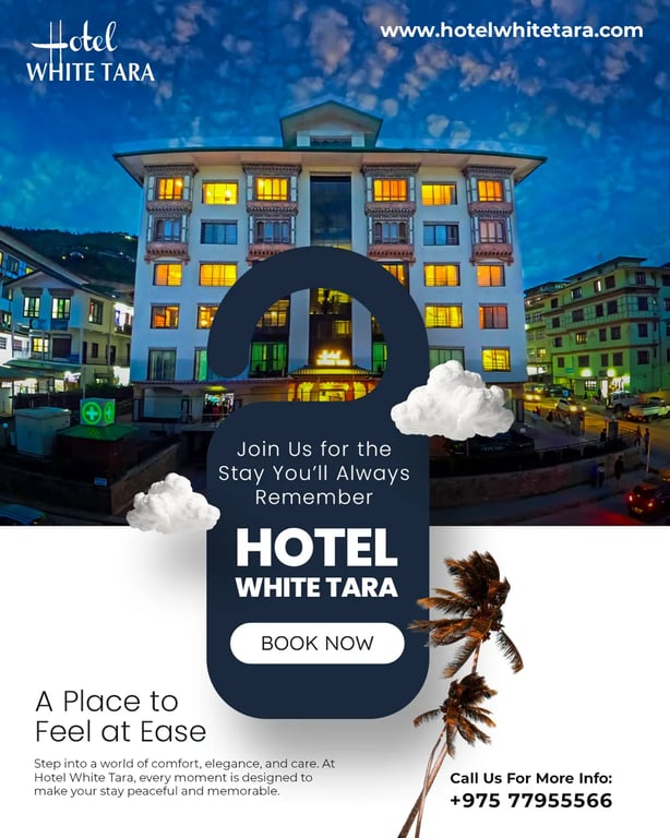 Social media post design for Hotel White Tara