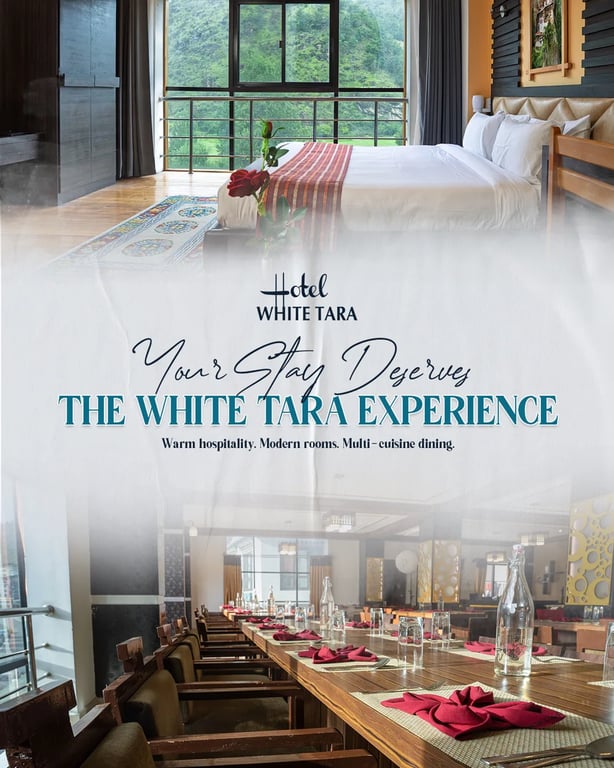 Social media post design for Hotel White Tara