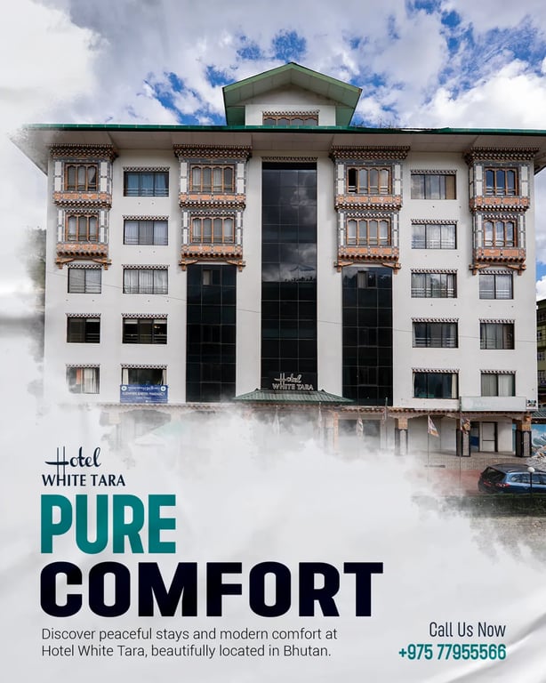 Social media post design for Hotel White Tara