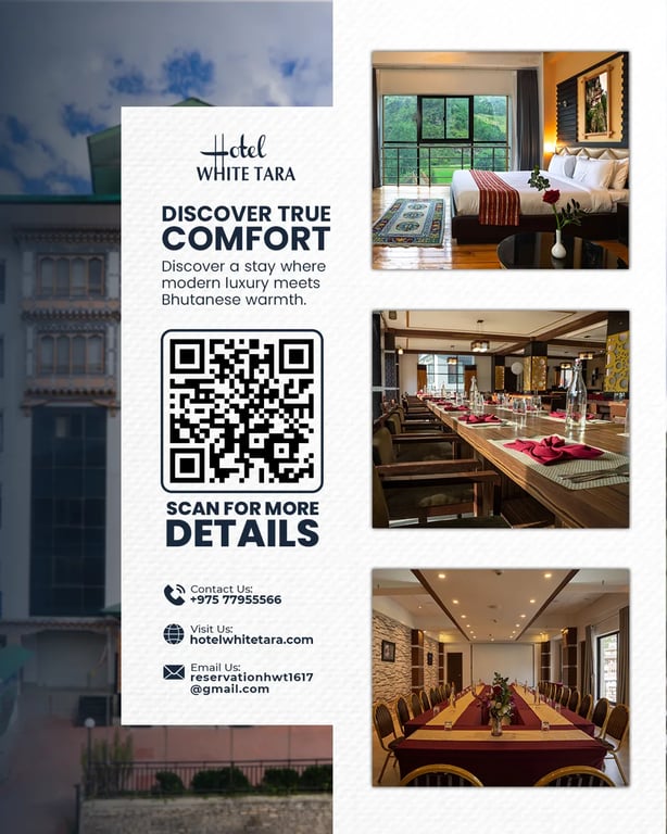 Social media post design for Hotel White Tara