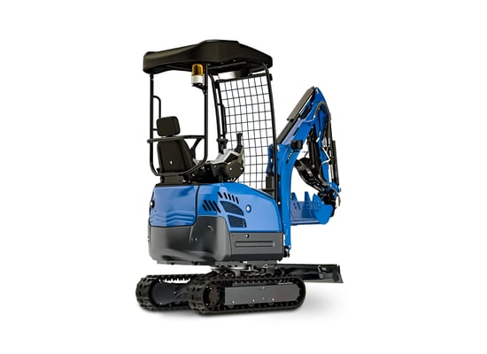 Minikoparka RINO R15-R — widok z tyłu