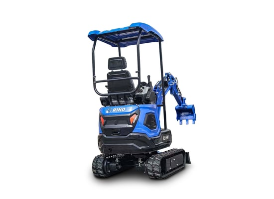 Minikoparka RINO R15-SW — widok z boku
