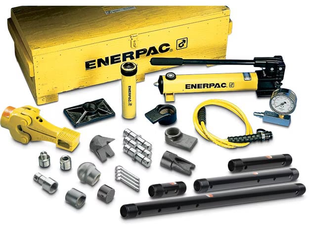 Enerpac MSFP10 Zylinder mit Zubehör und Handpumpensatz