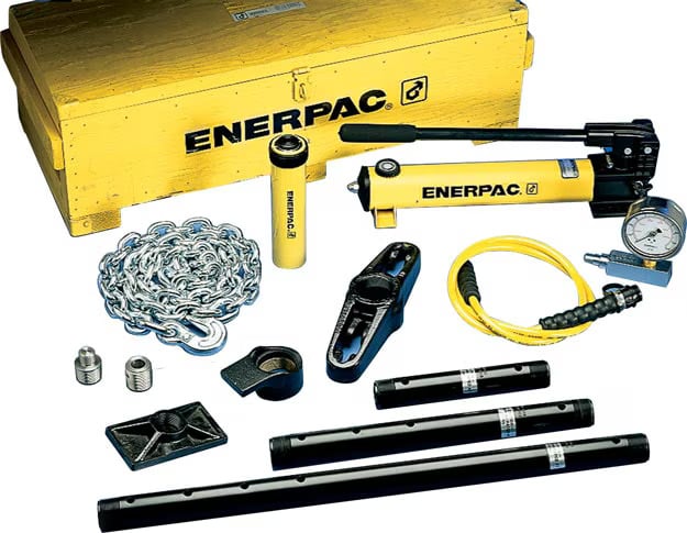Enerpac MSFP5 Zylinder mit Zubehör und Handpumpensatz