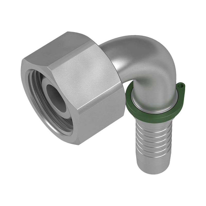 STAUFF 6100096551 90° Schlauchnippel mit Innengewinde aus Edelstahl