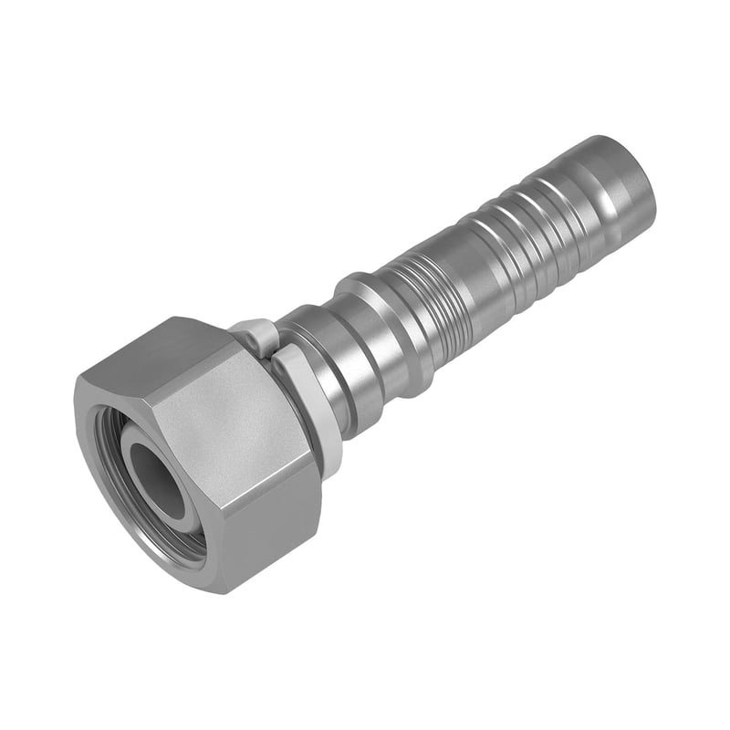 STAUFF 6100095168 Gerade Schlauchnippel mit Innengewinde aus Stahl (Interlock)