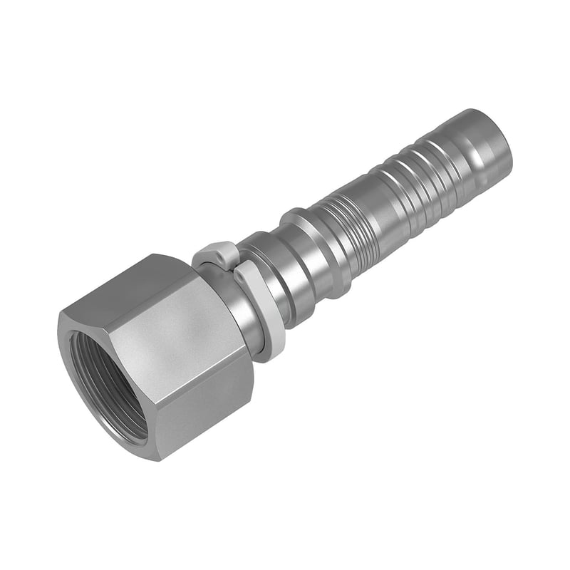 STAUFF 6100095239 Gerade Schlauchnippel mit Innengewinde aus Stahl (Interlock)