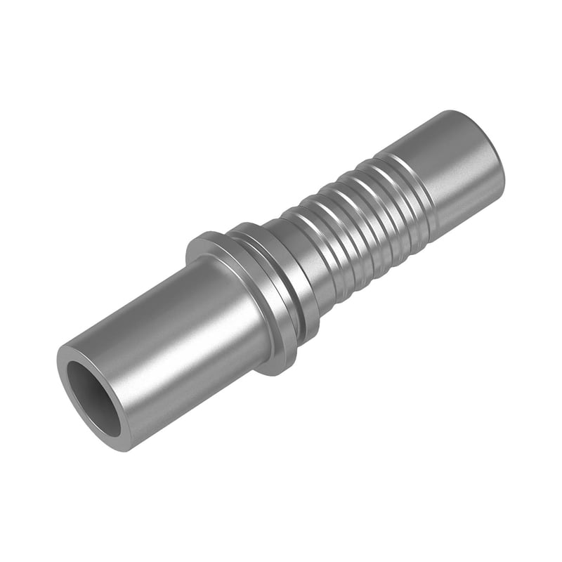 STAUFF 6100096896 Schlauchnippel mit Rohransatz aus Edelstahl