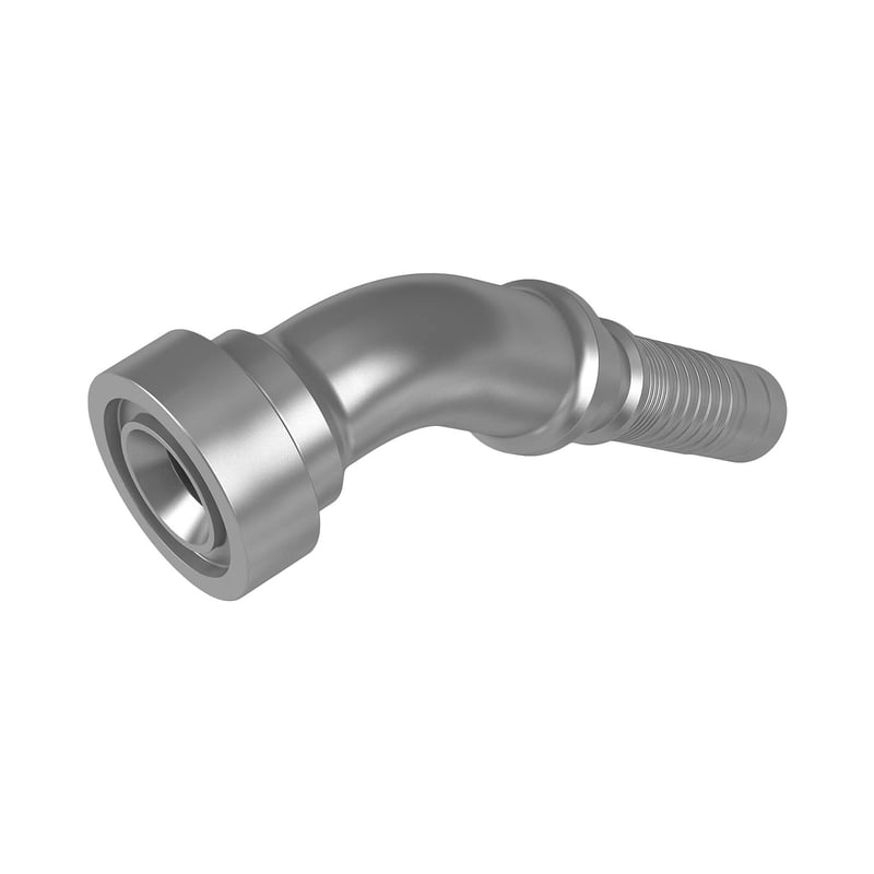 STAUFF 6100095299 Schlauchnippel mit 9000 PSI Flanschanschluss aus Stahl (Interlock)