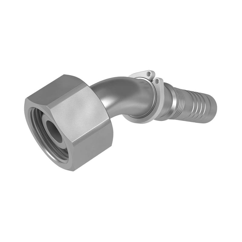 STAUFF 6100095281 45° Schlauchnippel mit Innengewinde aus Stahl (Interlock)