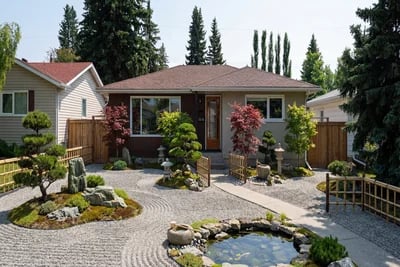 9 Years Of Progress Our Own Private Front Yard Garden transformed to Japanese Zen Garden style
