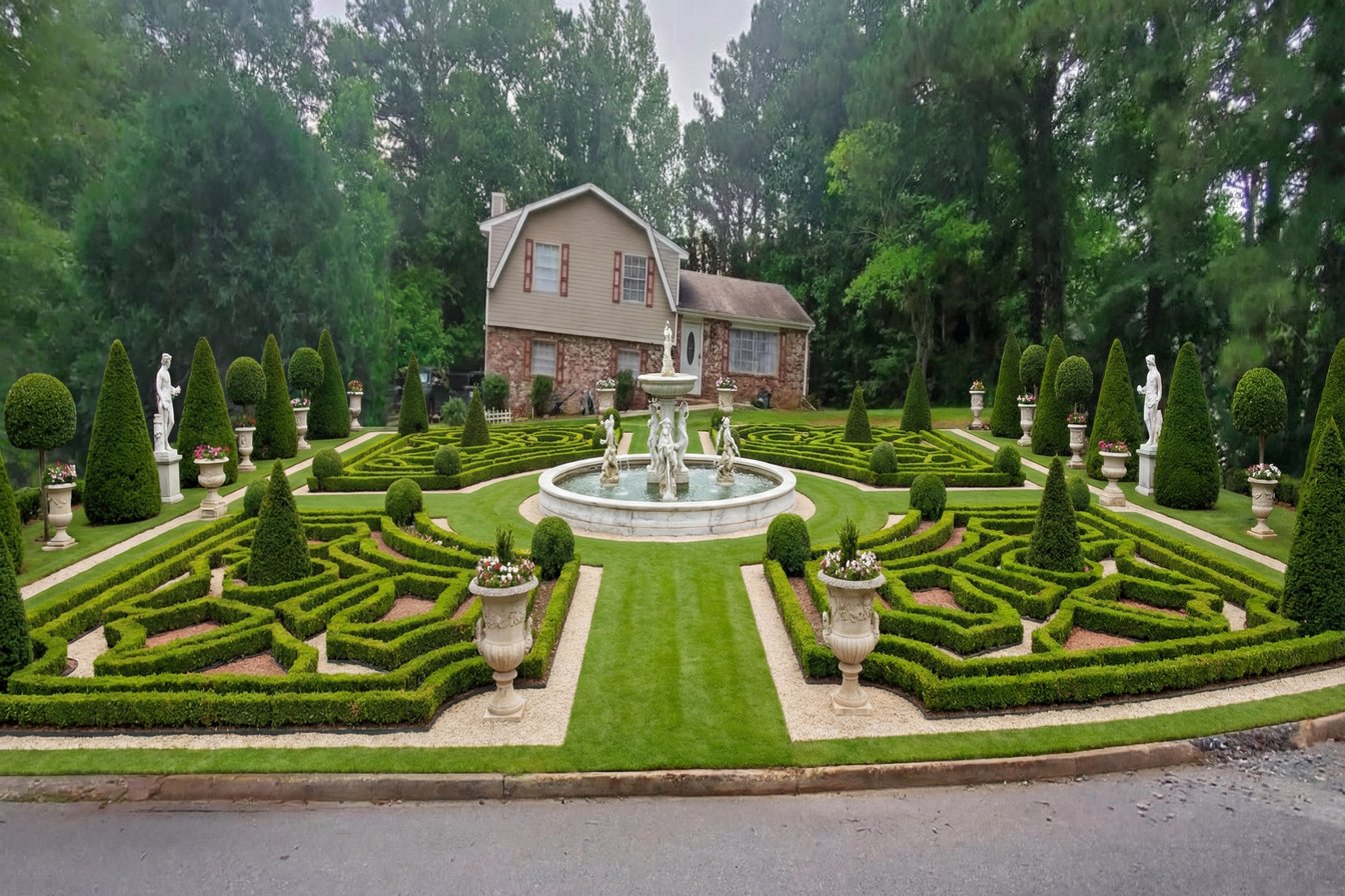 French Formal Garden transformation