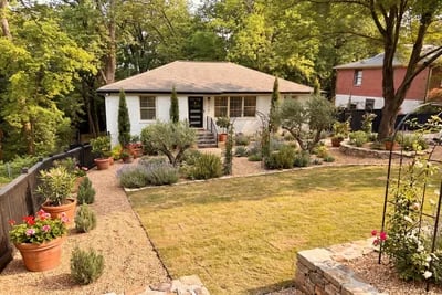 Front Yard Refresh transformed to Mediterranean Garden style