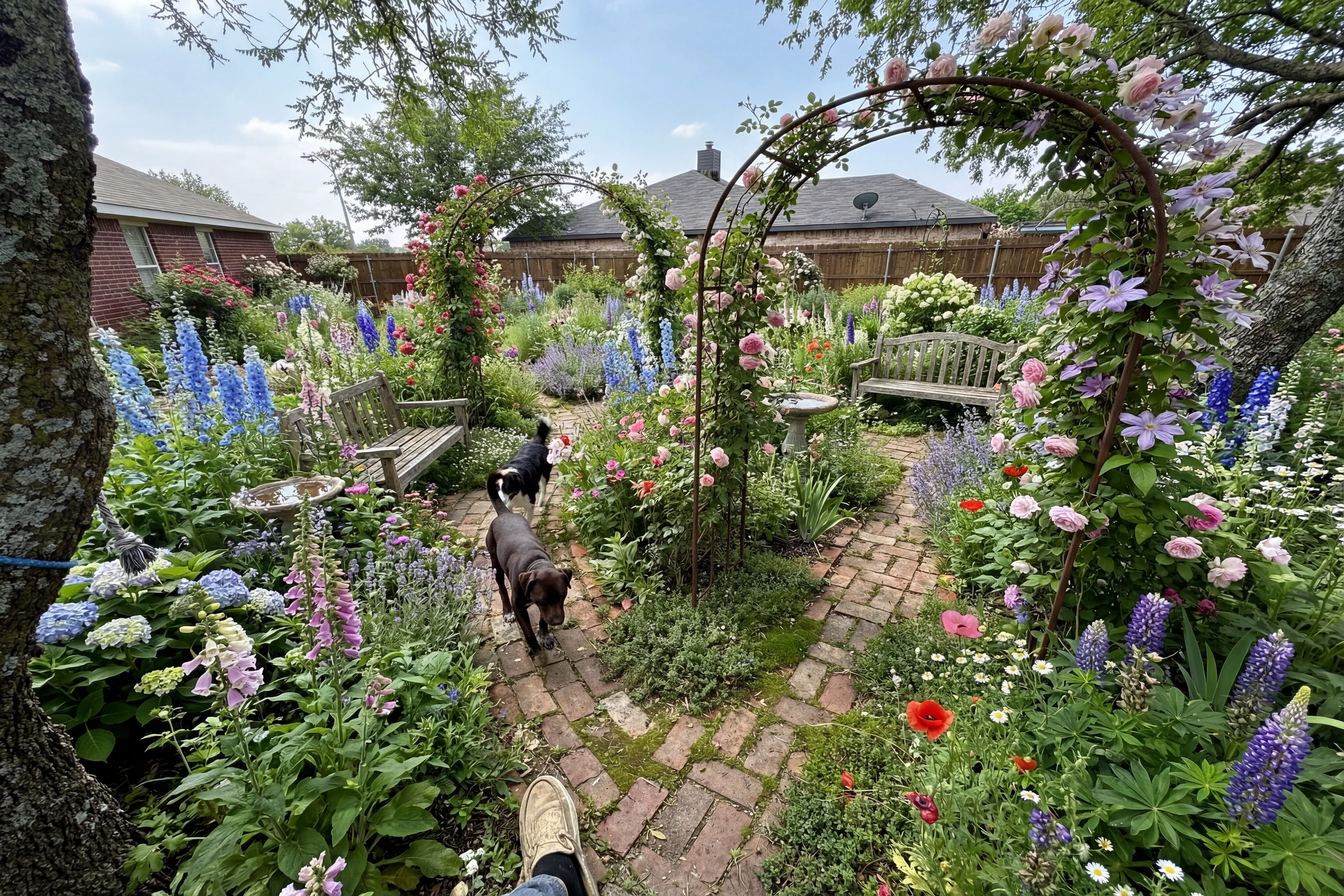 English Cottage Garden transformation