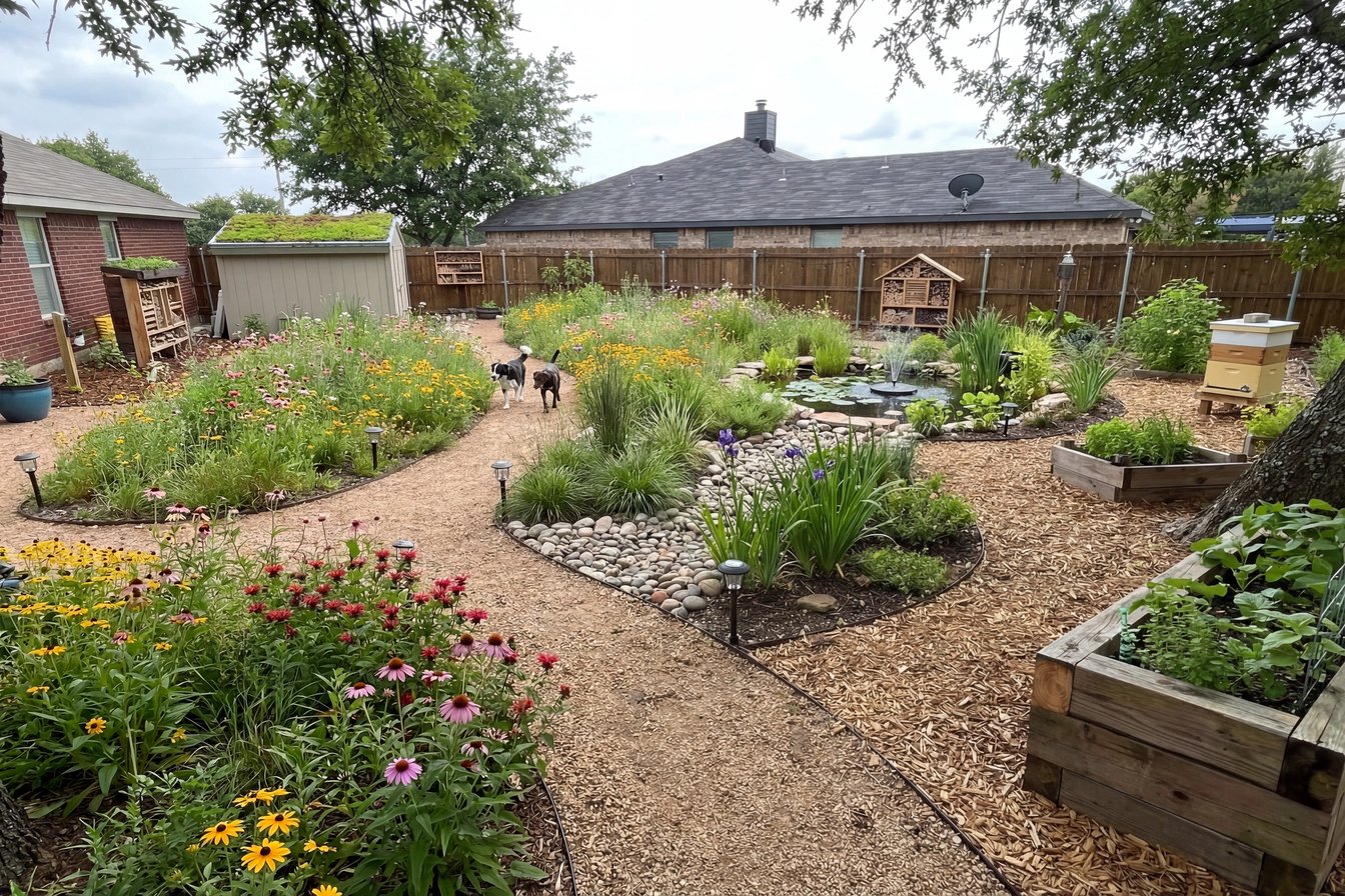 Modern Eco-Garden transformation