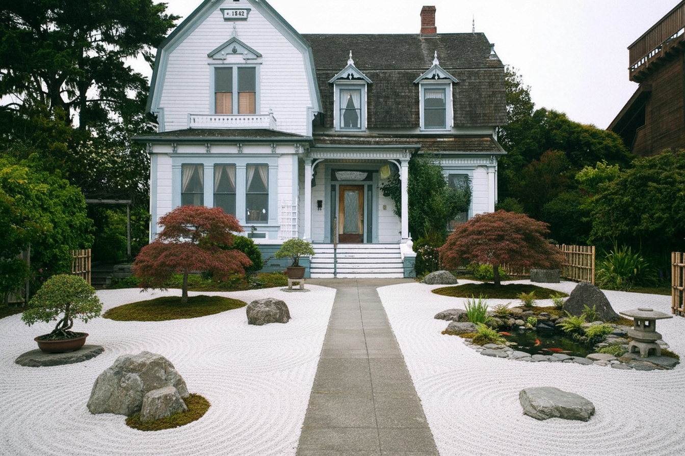 Japanese Zen Garden transformation