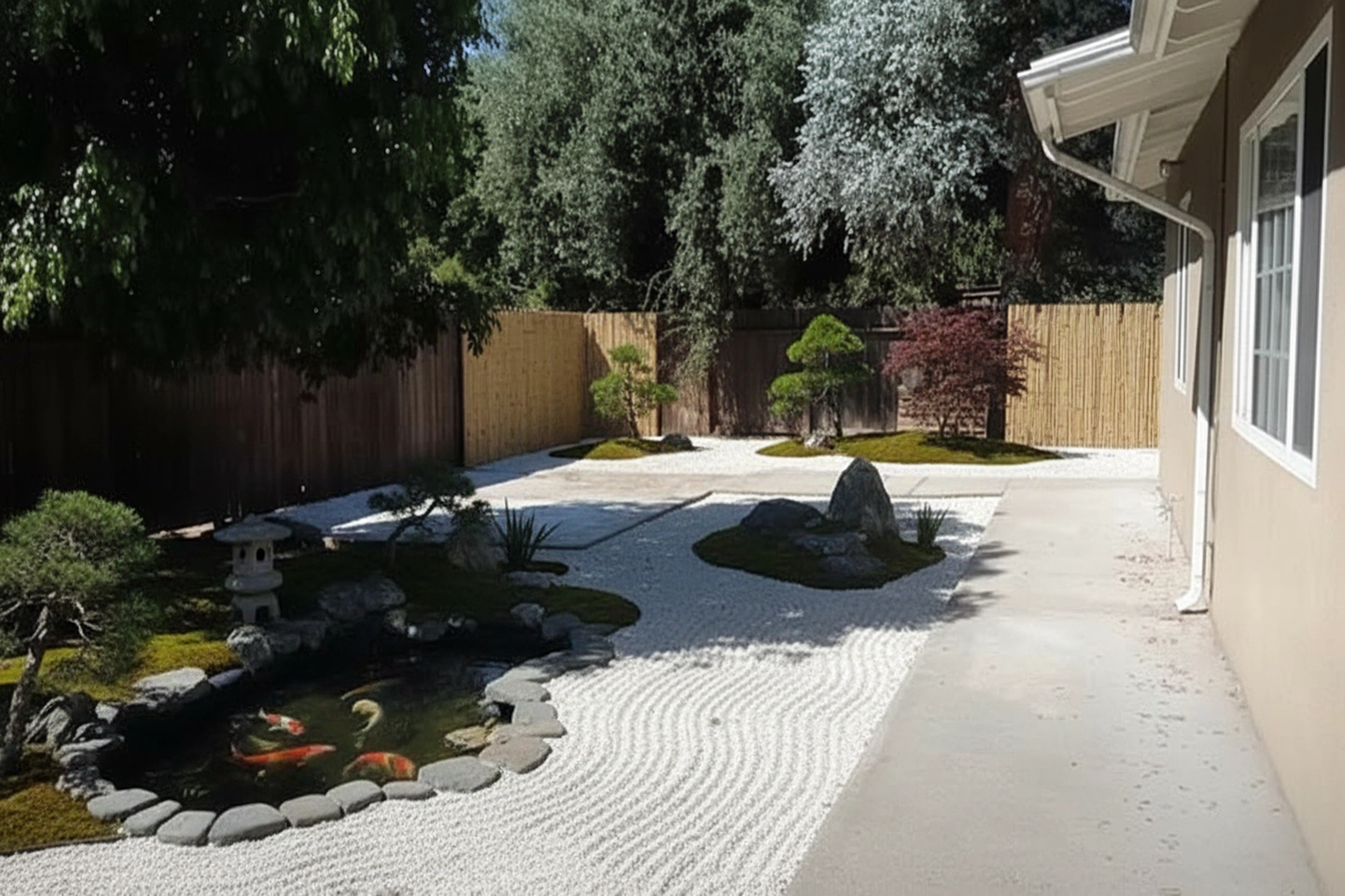 Japanese Zen Garden transformation