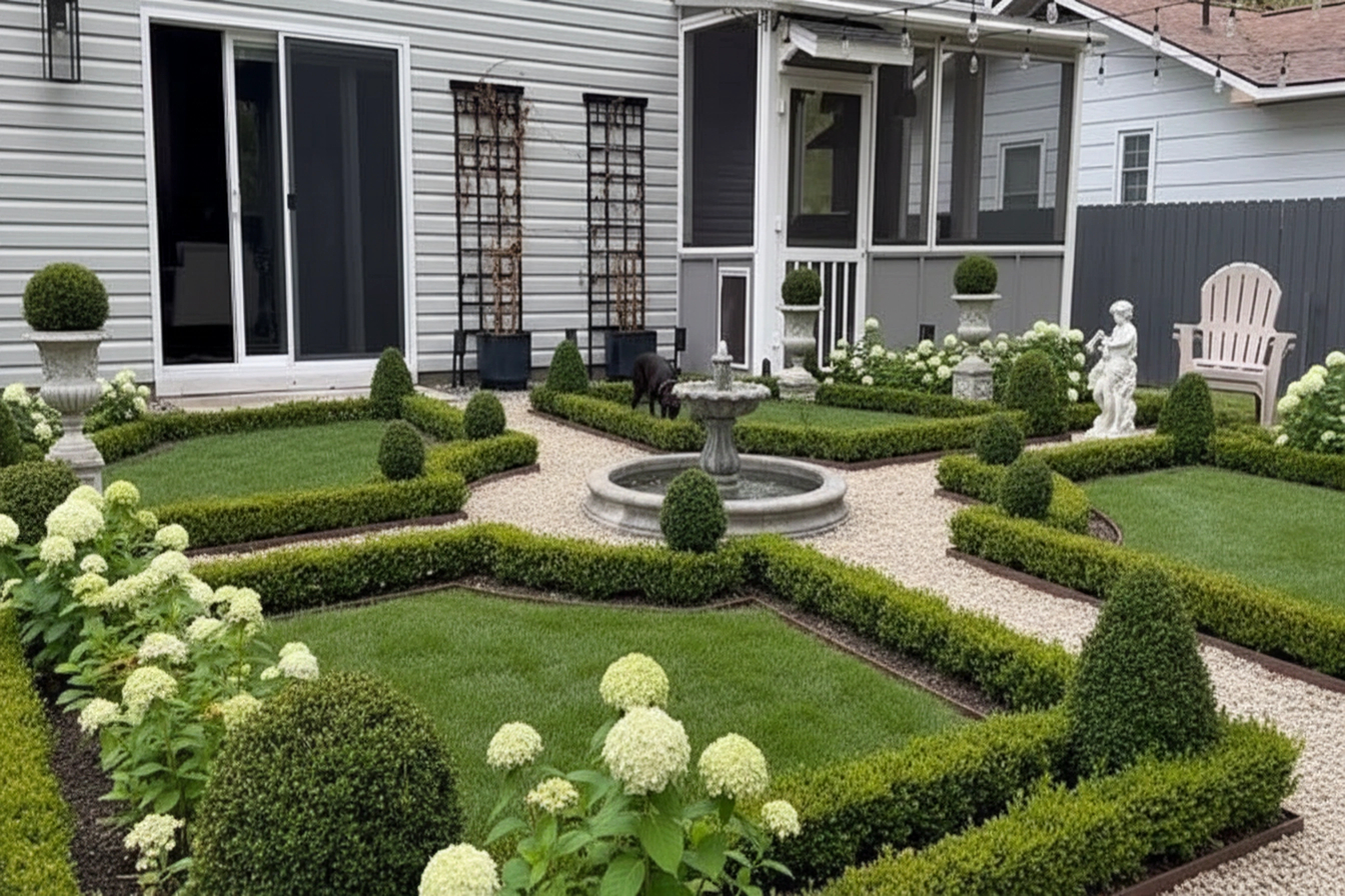 French Formal Garden transformation