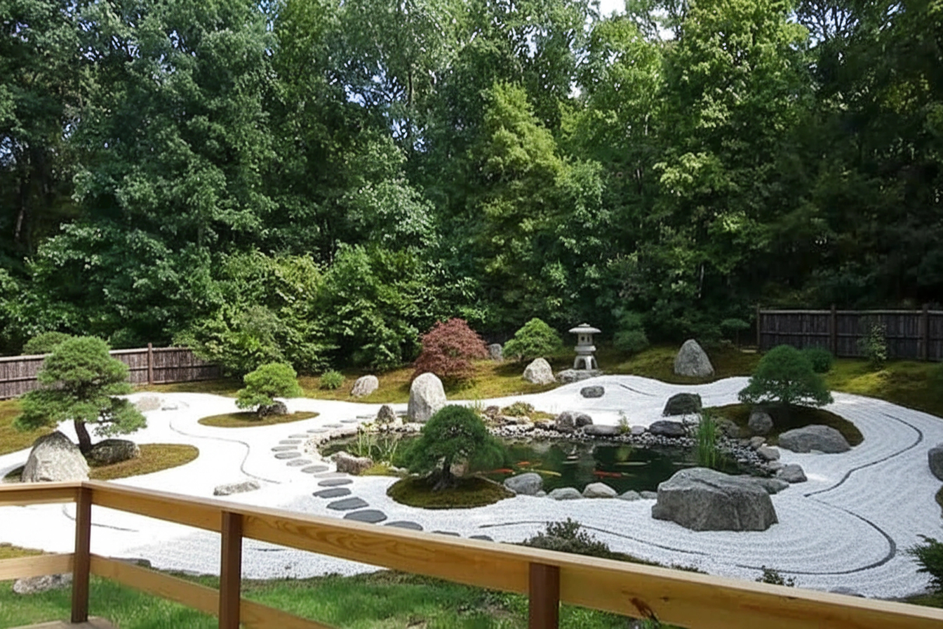 Japanese Zen Garden transformation
