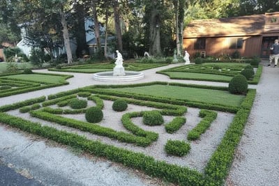 Tired Of Having The Worst Yard On The Street transformed to French Formal Garden style
