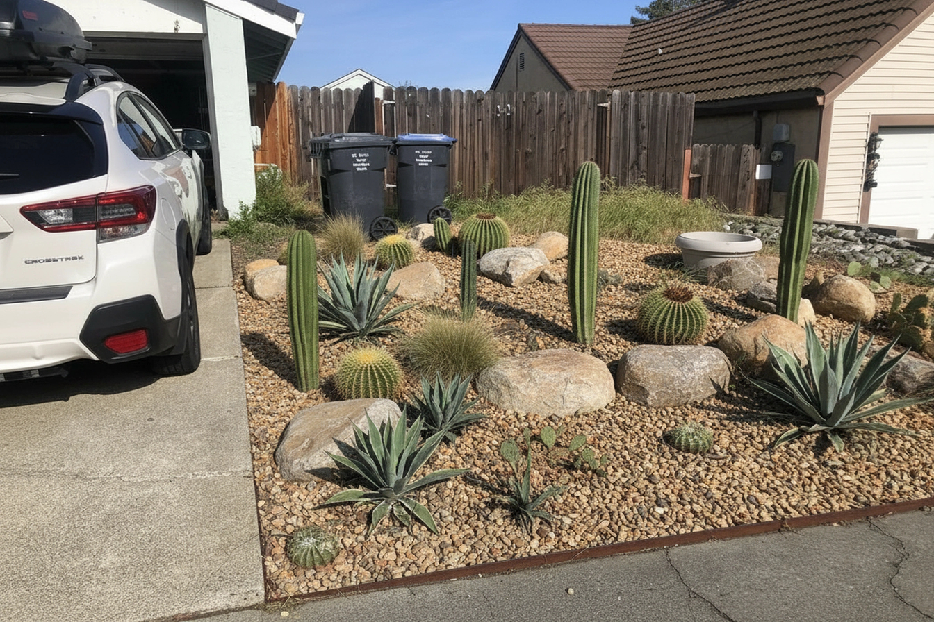 Desert Xeriscape transformation