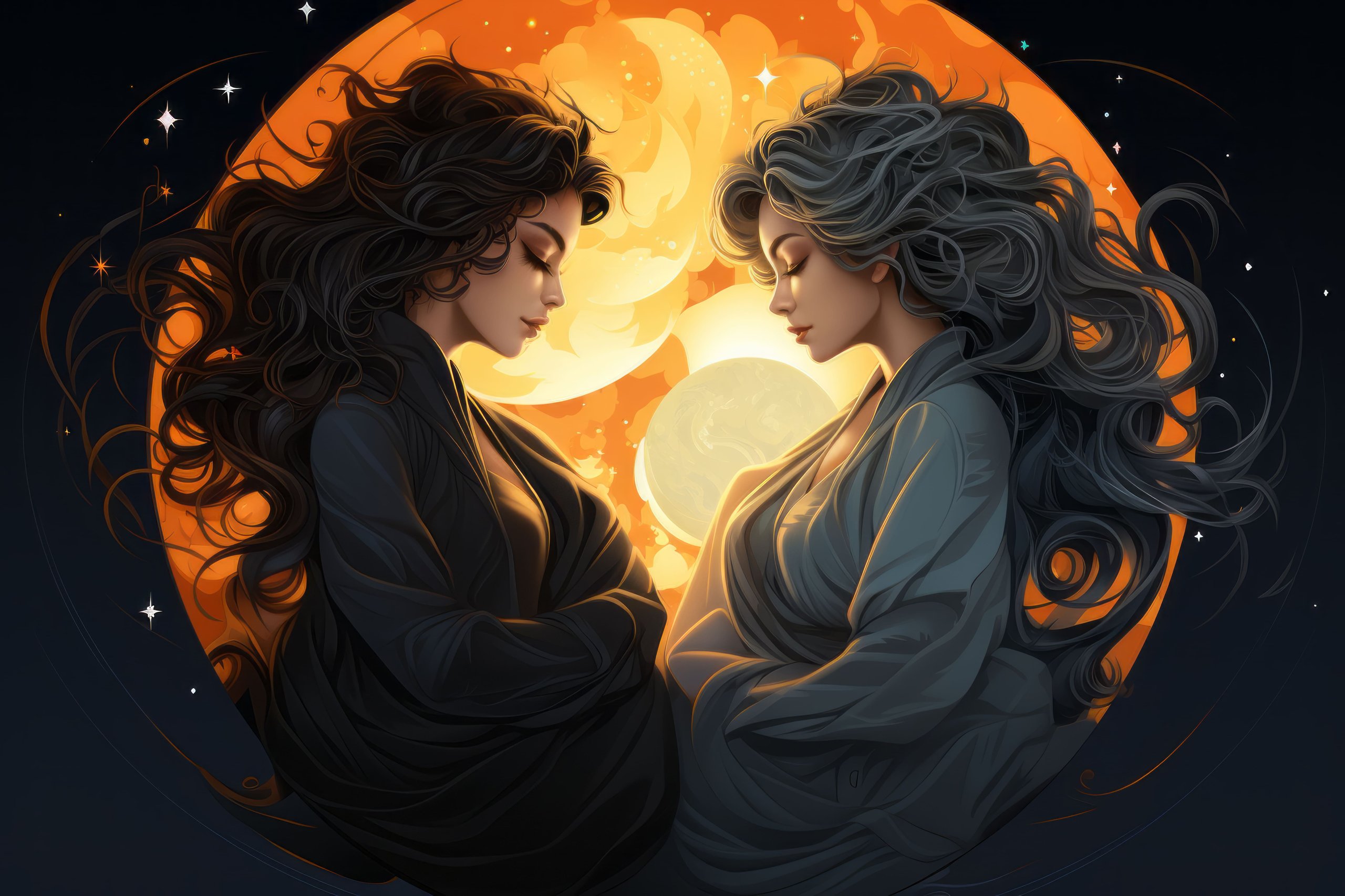 Illustrated representation of the Gemini Zodiac Sign