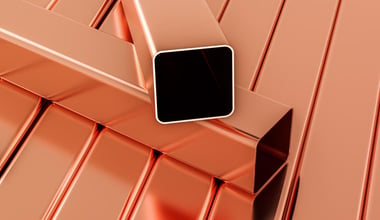 Copper square tubes