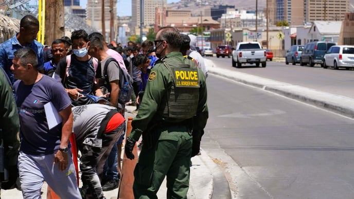 Days before the end of Title 42 migrants turned themselves in to U.S. Customs and Border Protection. After a flyer was given out encouraging them to