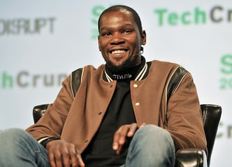 Durant speaking at TechCrunch Disrupt San Francisco in 2017