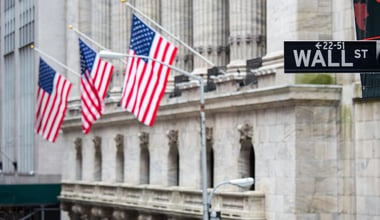 Exterior of New york Stock Exchange, Wall street sign, lower Manhattan, New York City