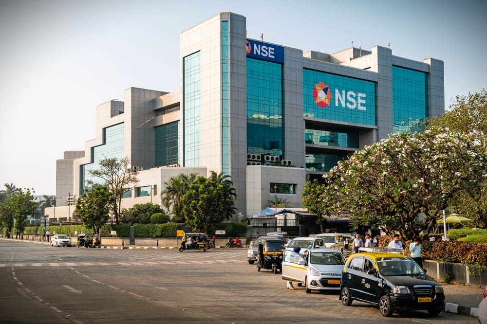 National Stock Exchange building at the Bandra Kurla Complex in Mumbai, Maharashtra, India