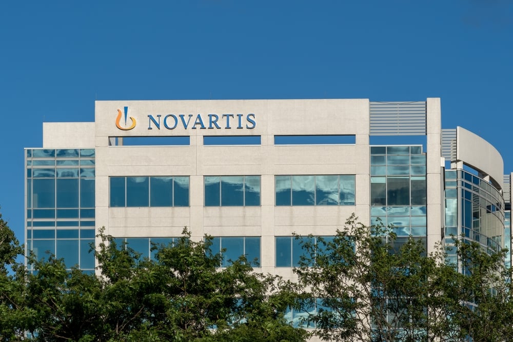 Dorval, Quebec, Canada - September 3, 2021 Novartis Pharmaceuticals Canada Inc. head office building in Dorval, Quebec, Canada. Novartis is a global healthcare company based in Switzerland.