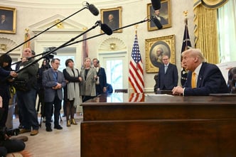 US President Donald Trump speaks from the Oval Office of the White House in Washington, DC, on March 7, 2025. By Shutterstock.com - Jimwatson