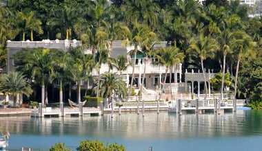 Luxury waterfront real estate in Miami, Florida