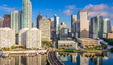 Skyscrapers in Downtown Miami, Florida