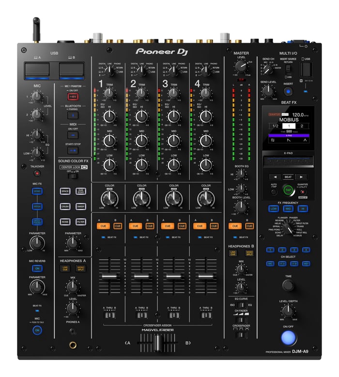 Pioneer DJ DJM-A9 4-channel professional DJ mixer - Kaleidoscope