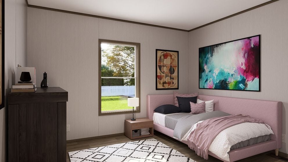 Second bedroom in the Clayton Epic Crockett manufactured home