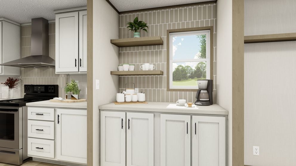 Additional kitchen view in the Clayton Epic Mariner 16x76 manufactured home